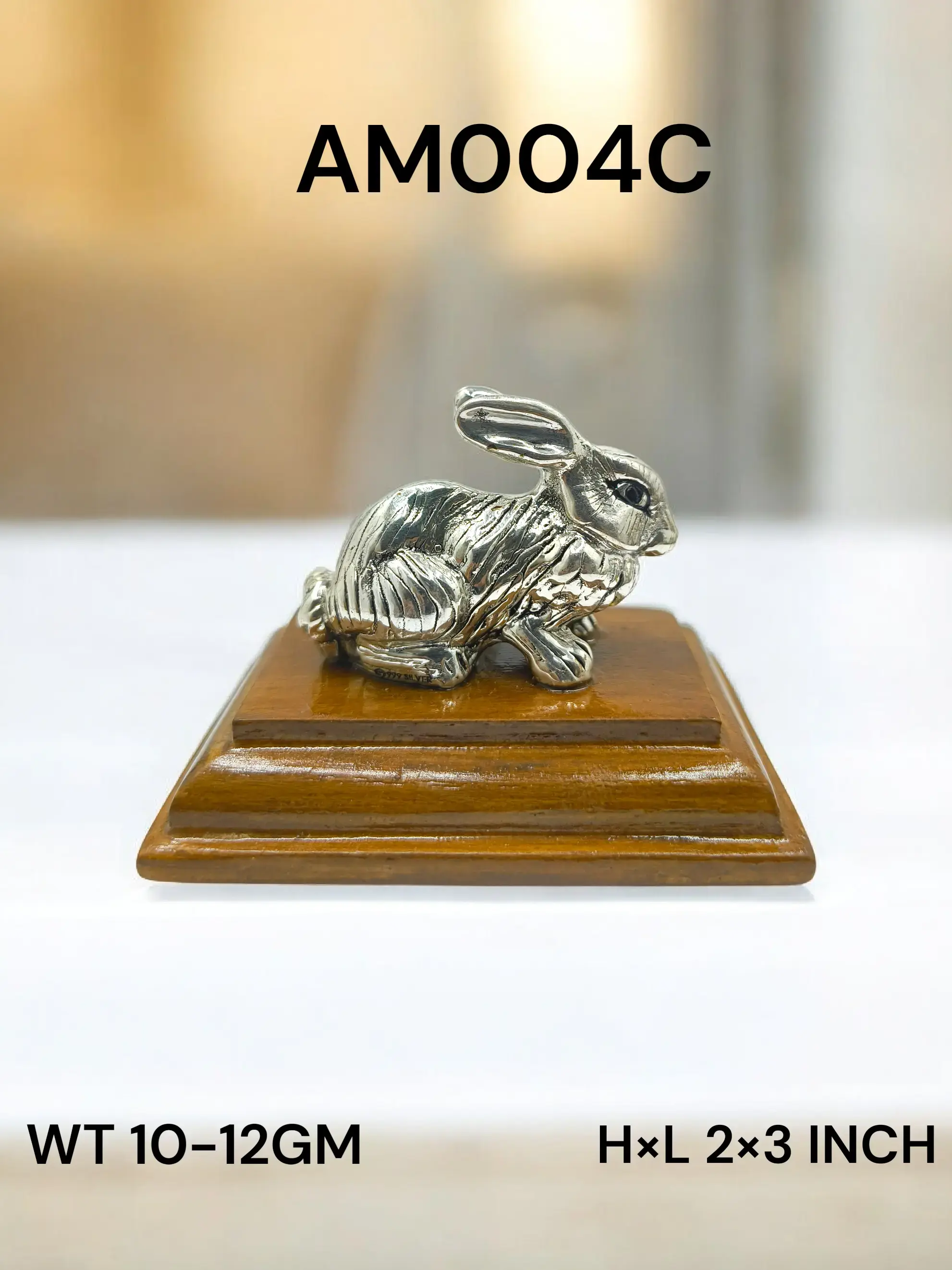 999 Silver Small Rabbit