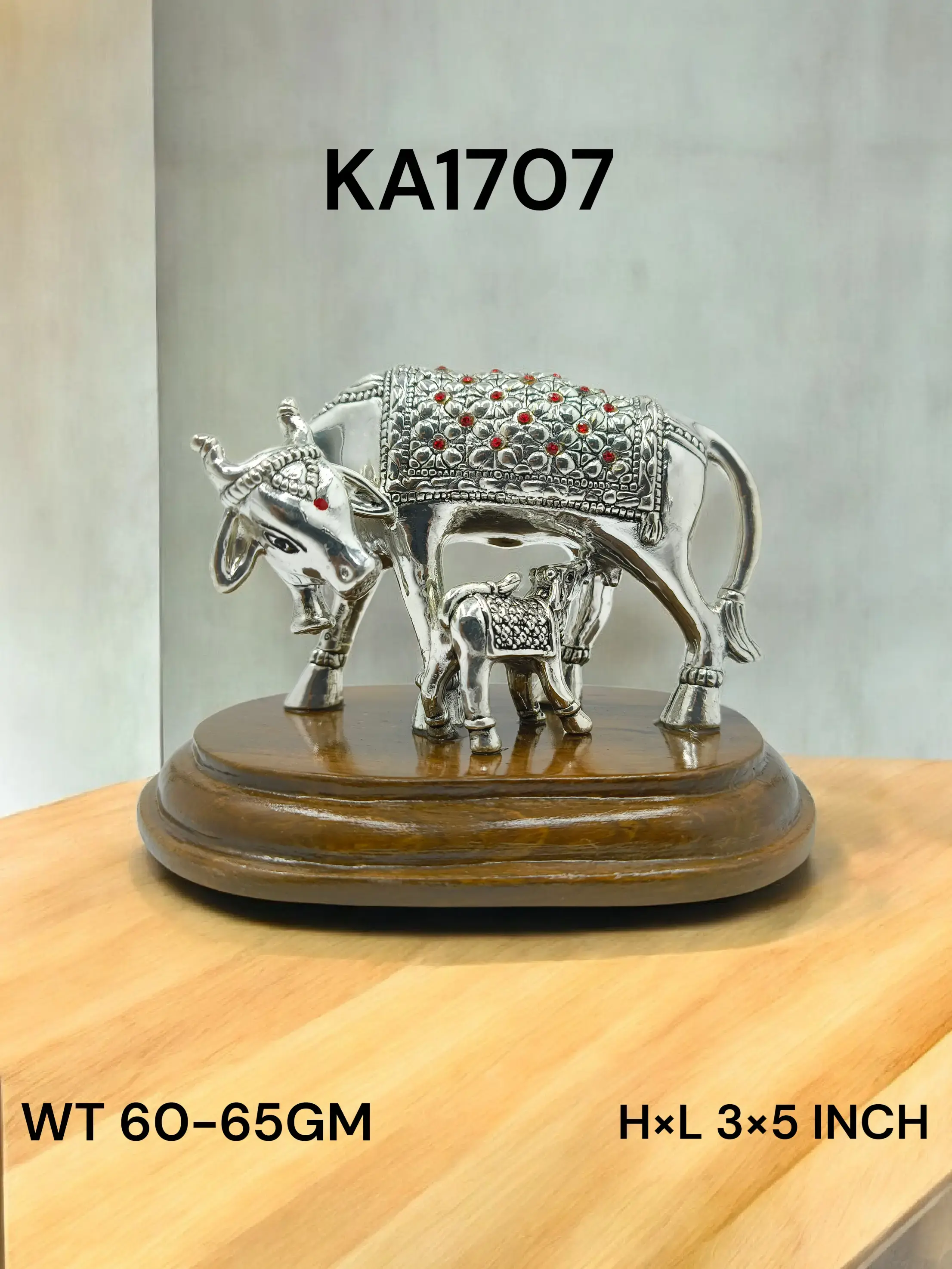 999 Silver Cow And Calf