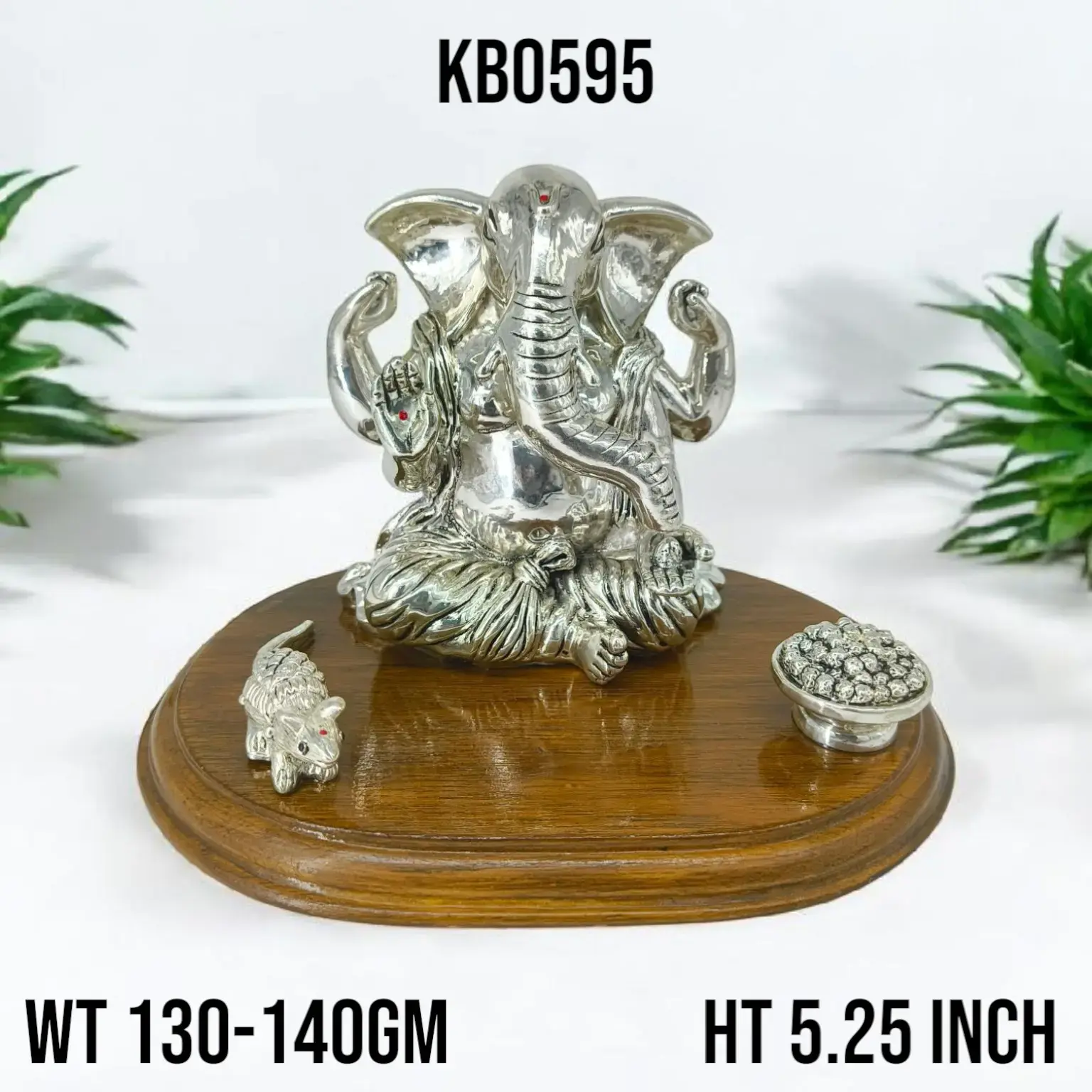 999 Silver Fancy Ganesh