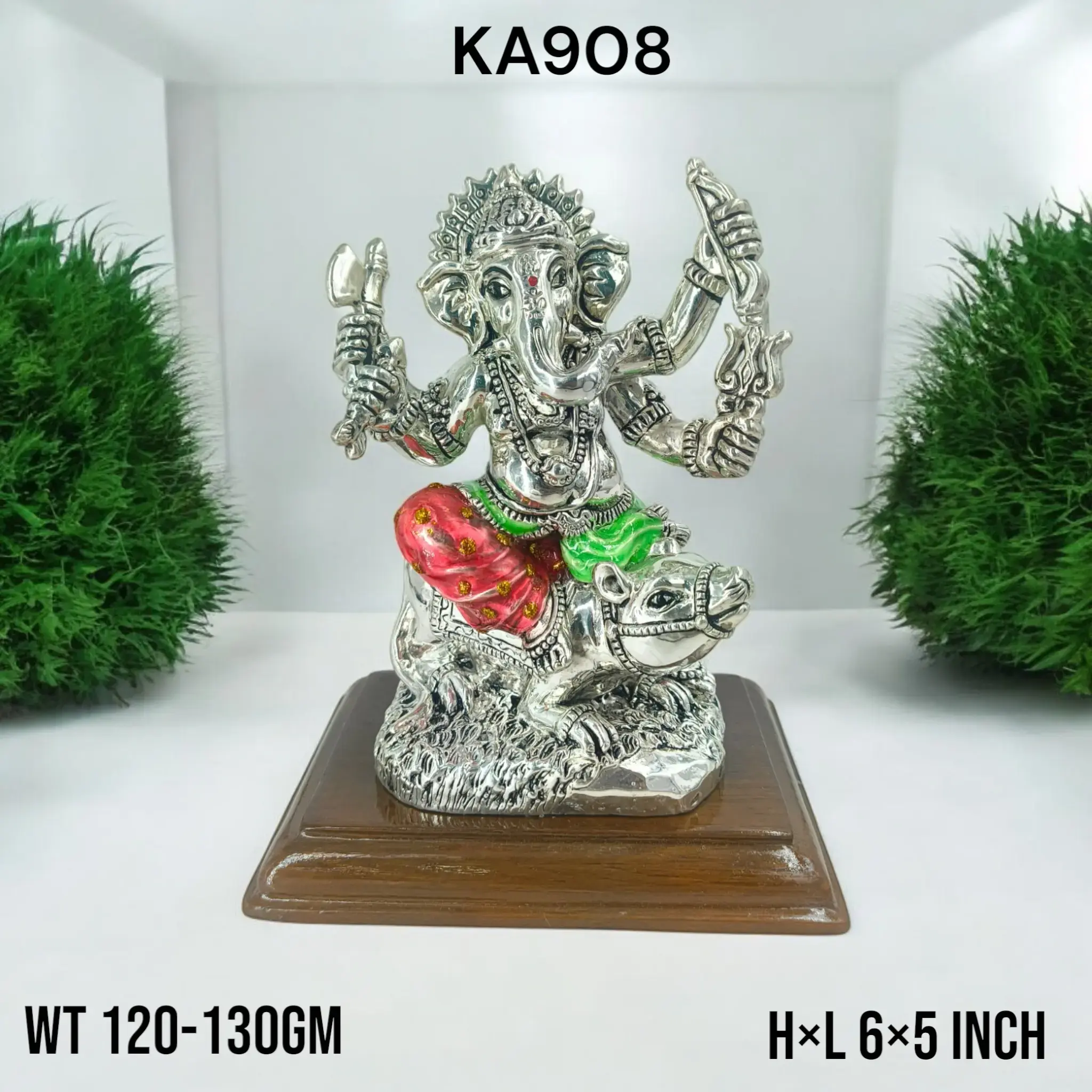 999 Silver Ganesh On Mouse