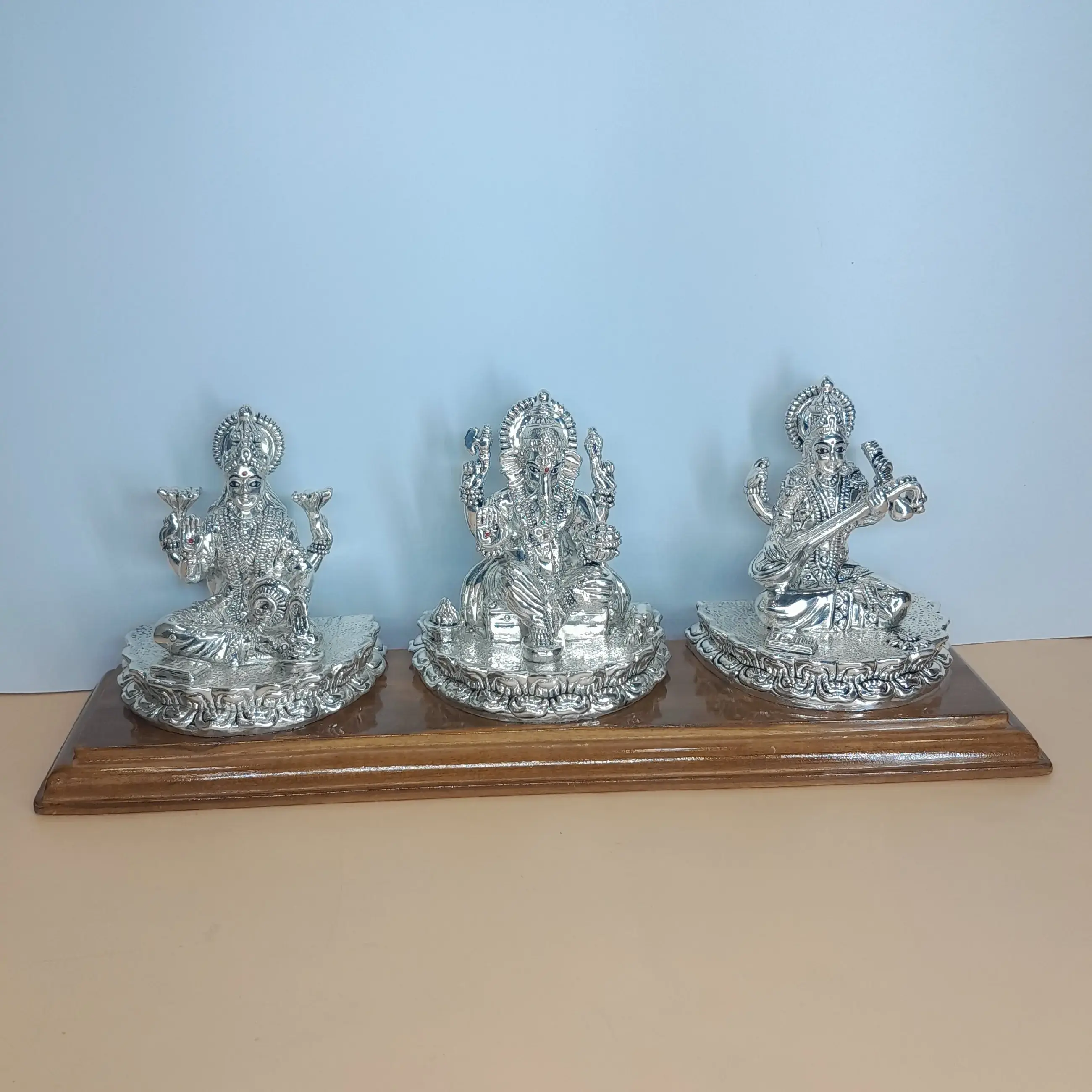 999 Silver Lakshmiji Ganeshji Sarswatiji