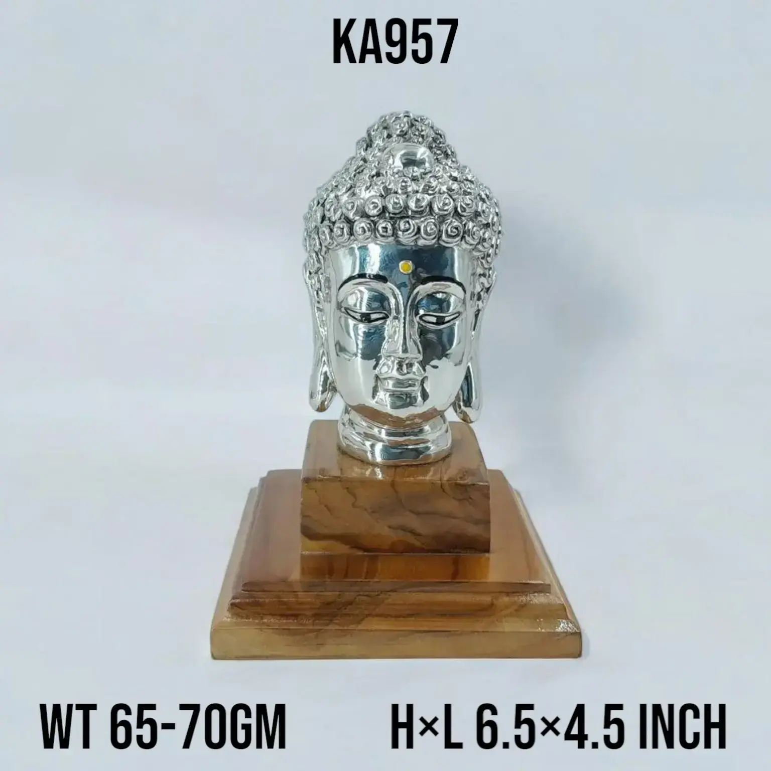 999 Silver Buddha Face
