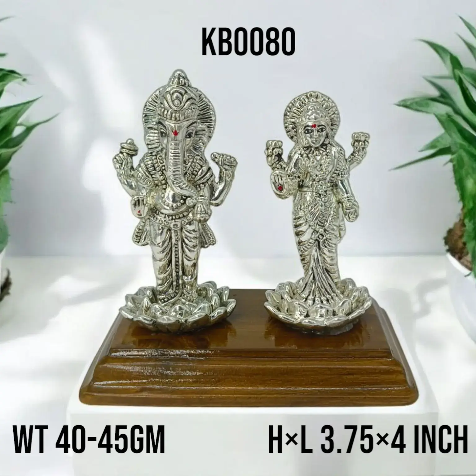 999 Silver Standing Laxmi Ganesh