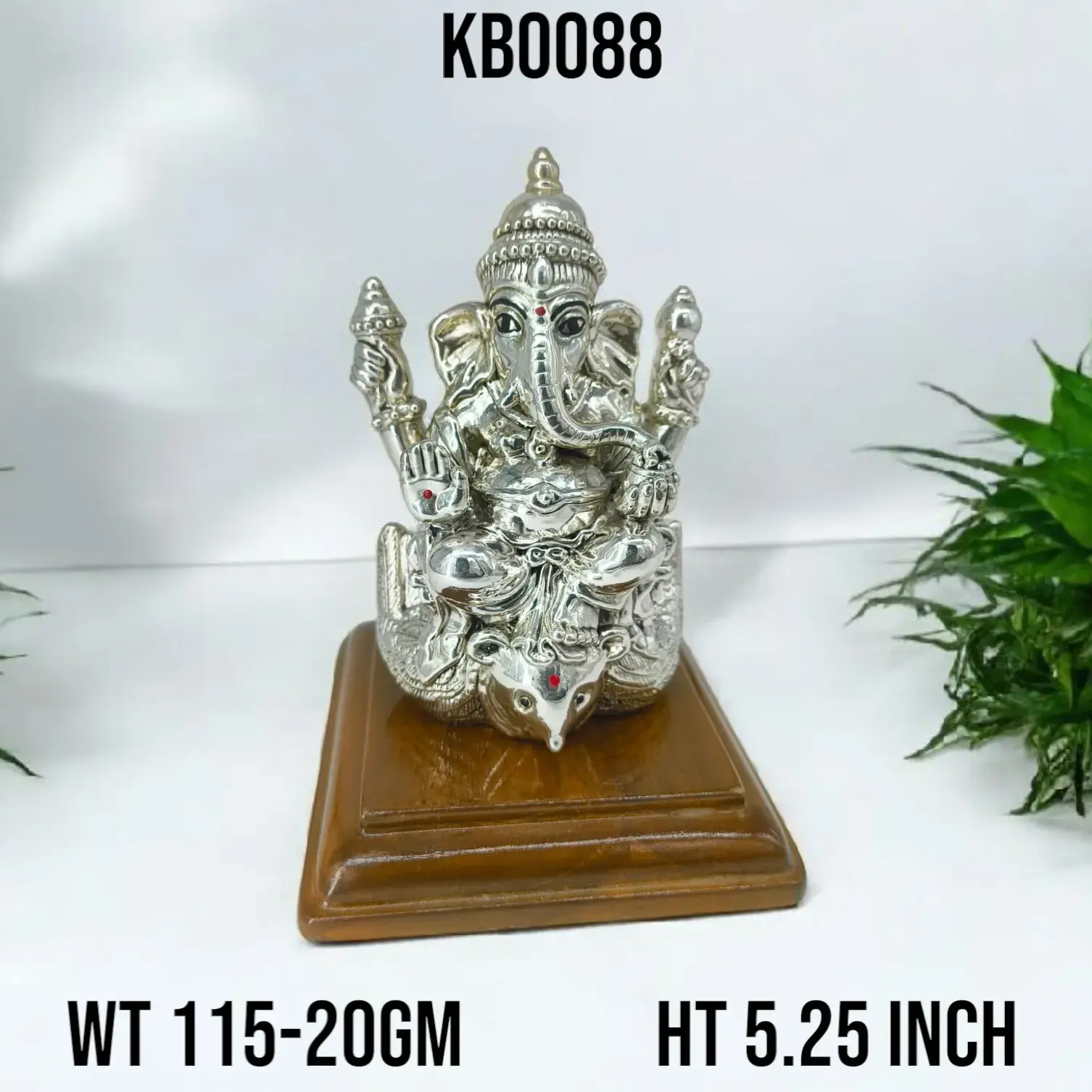 999 Silver Siting Owl Ganesh