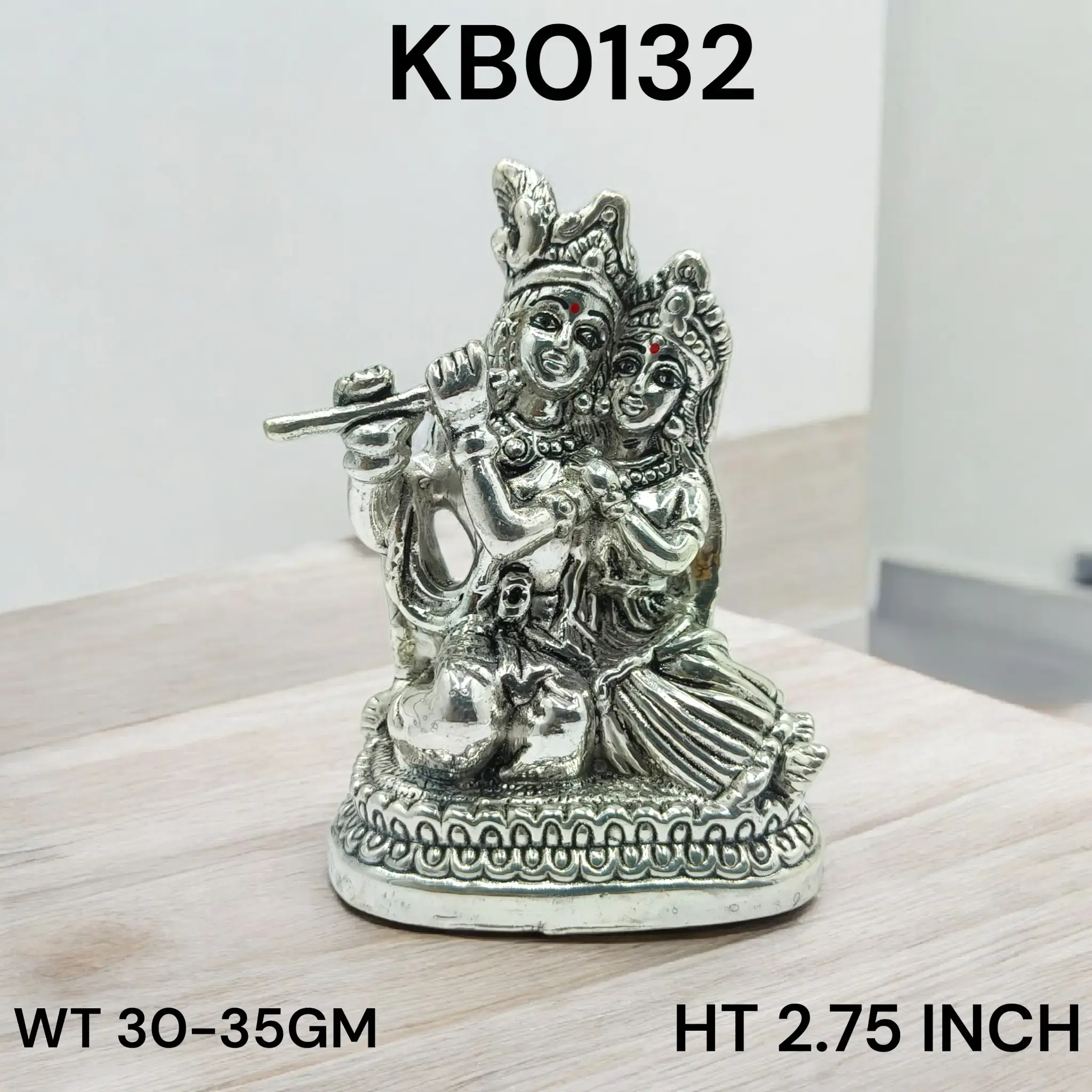 999 Silver Small Radha Krishna Jula