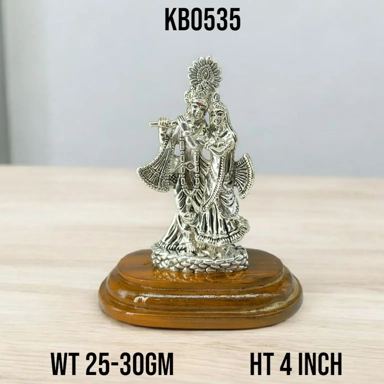 999 Silver Exquisite Silver Radha Krishna