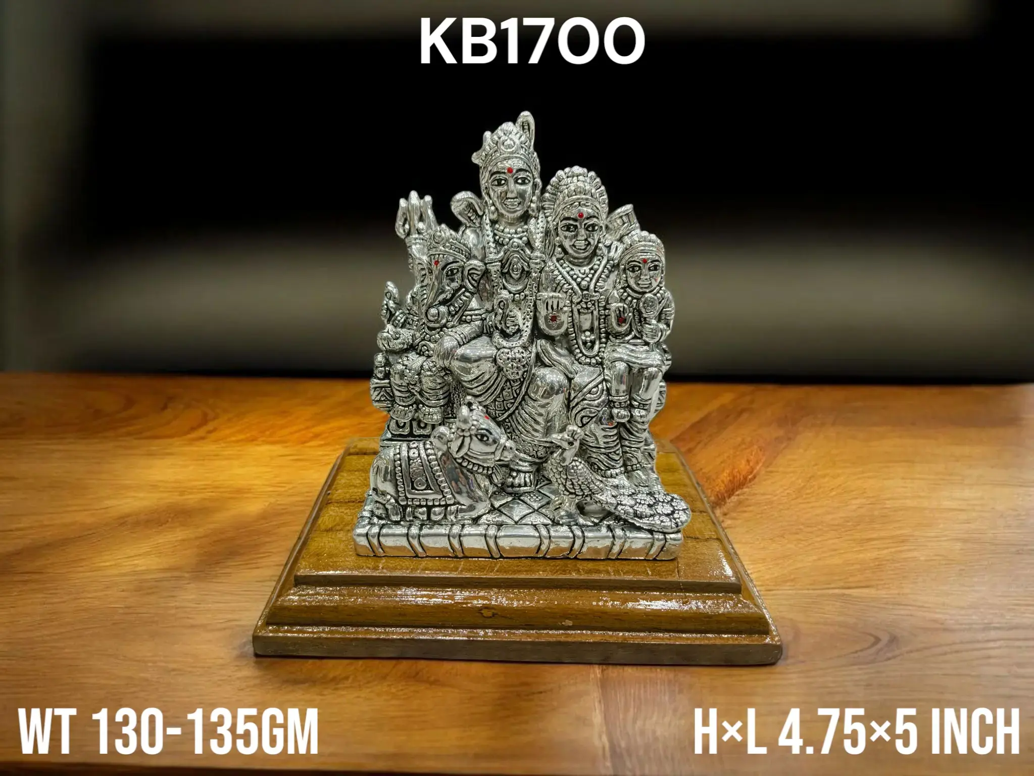 999 Silver Shivparivar Idol