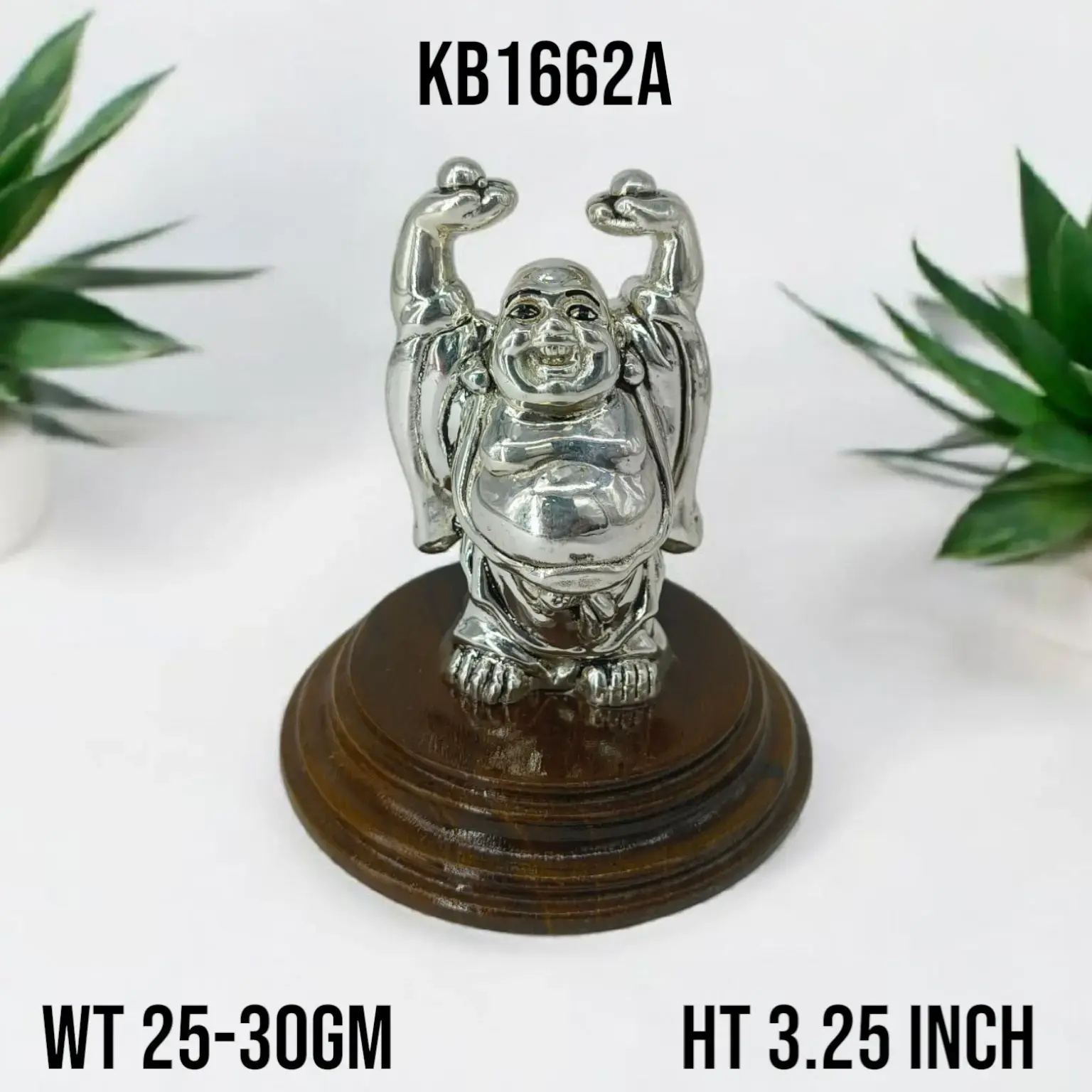 999 Silver Laughing Buddha