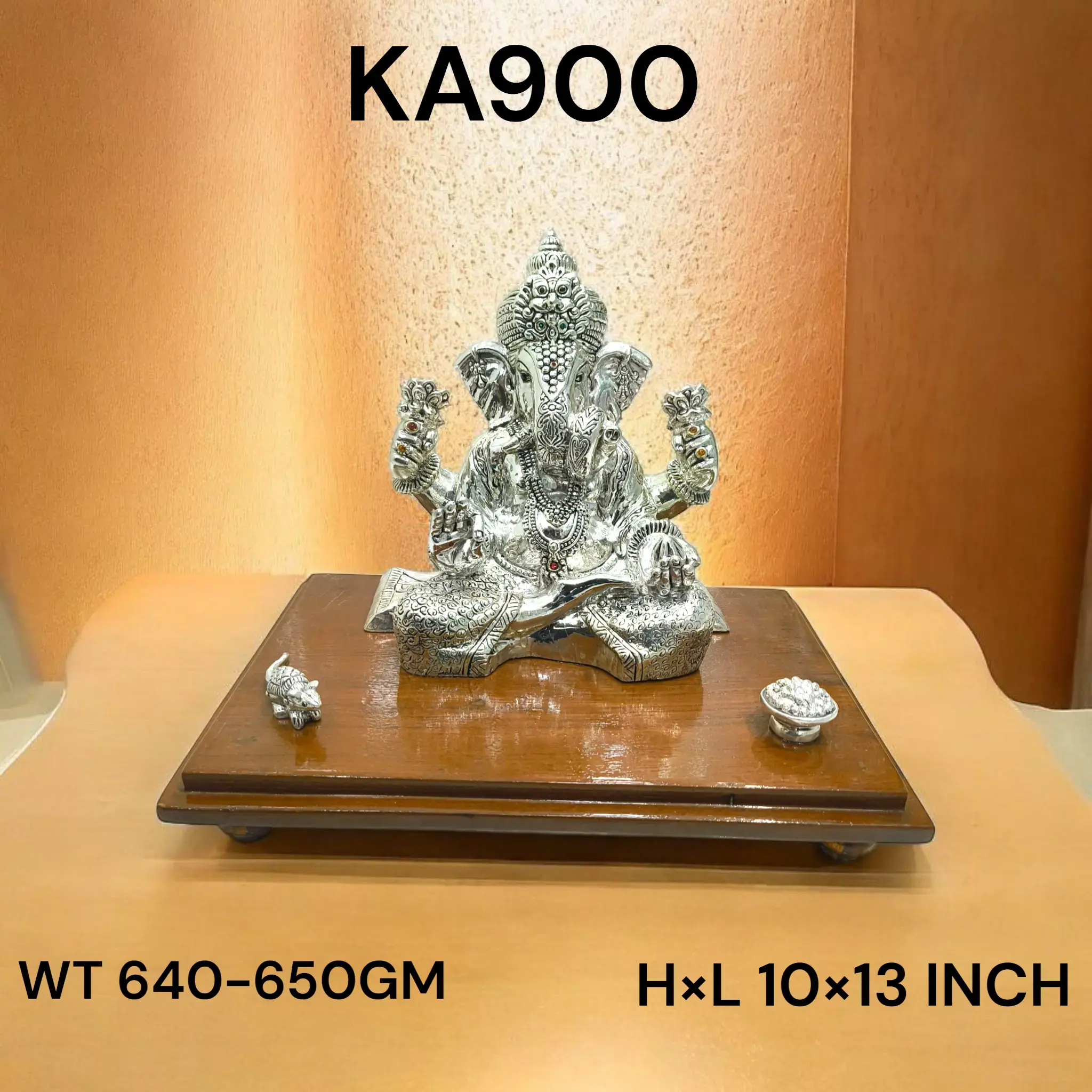 999 Silver Ganesh With Elephant