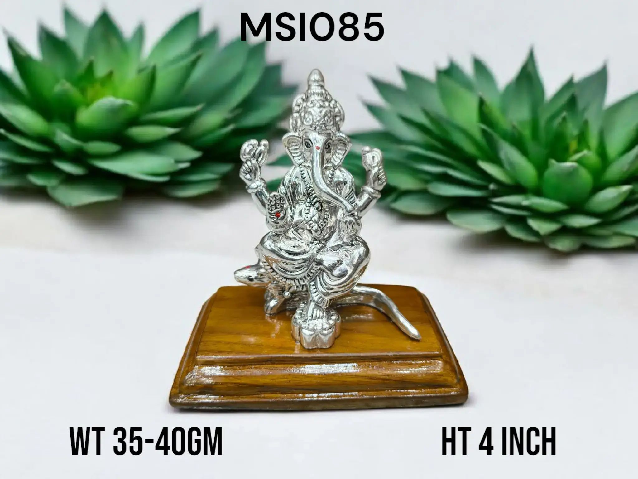 999 Silver Ganesh On Mouse