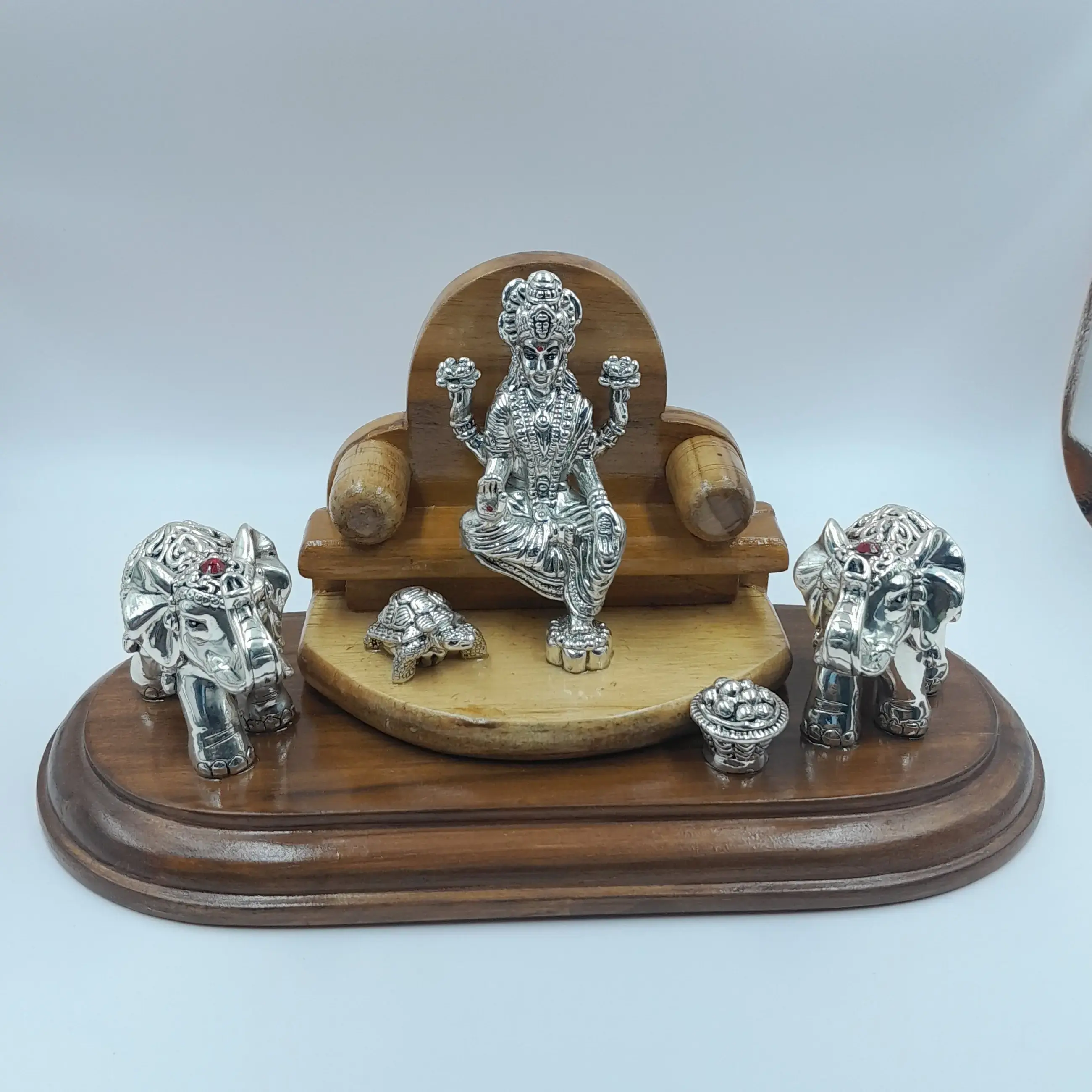 999 Silver Laxmi With Elephant