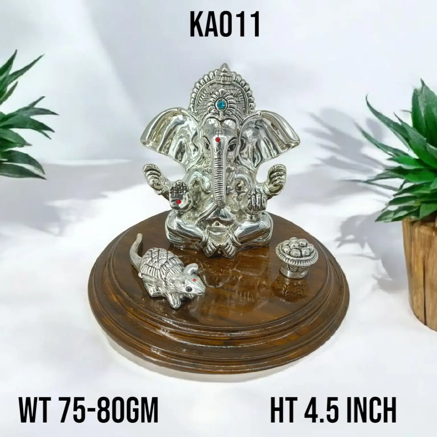 999 Silver Mugat Ganesh