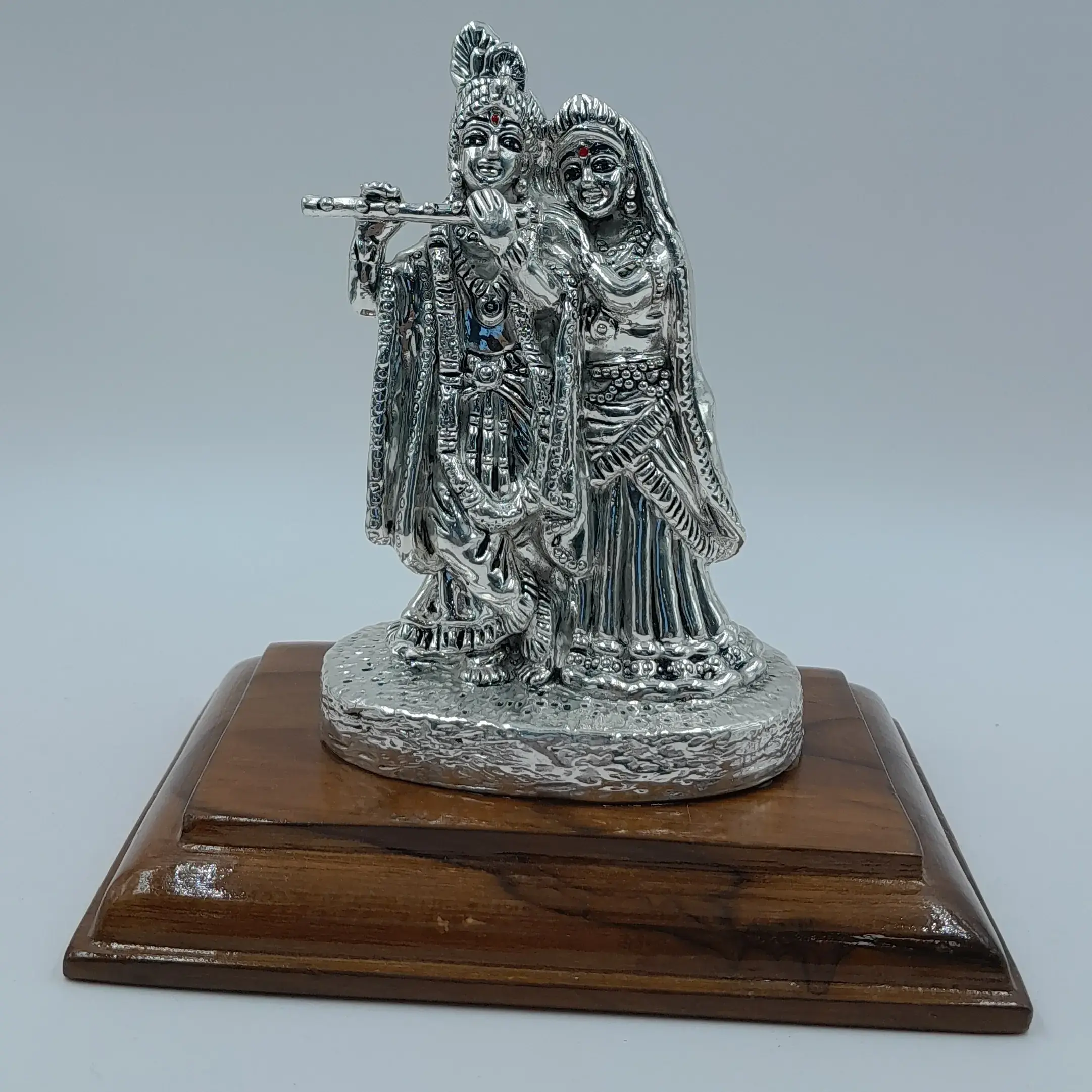 999 Silver Radha Krishna Silver Base 60