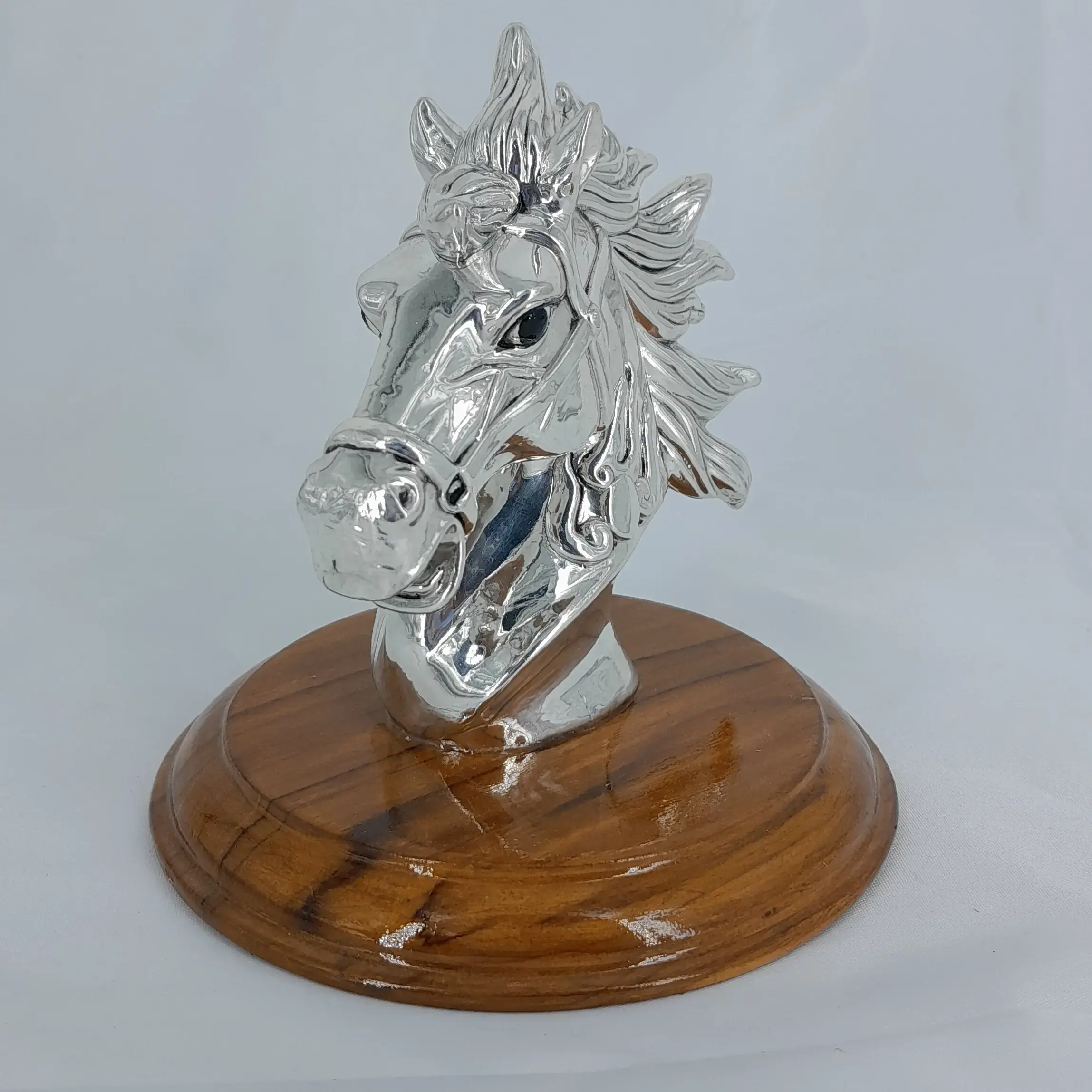 999 Silver Roughly Realistic Horse Head