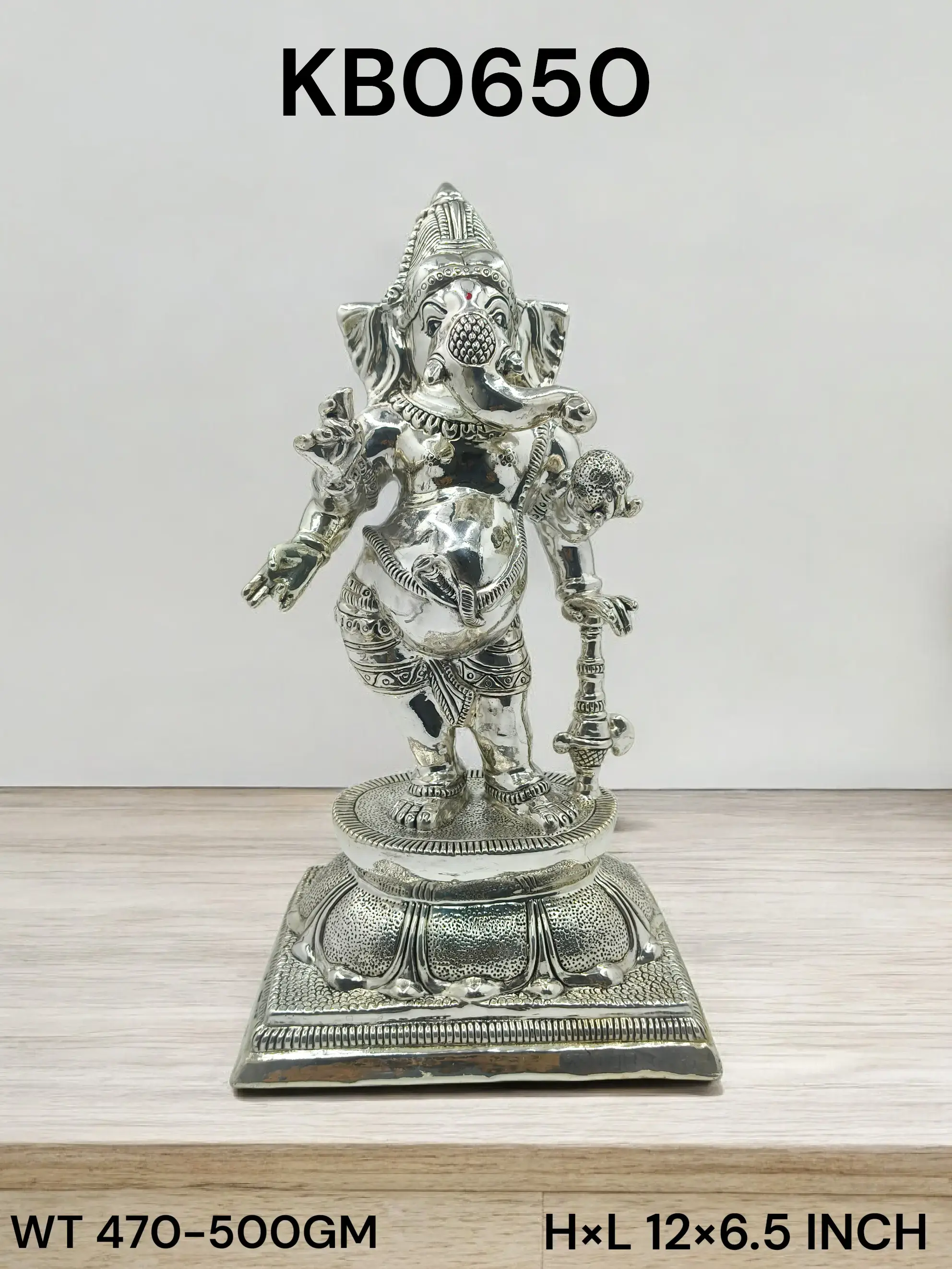 999 Silver Standing Ganesh