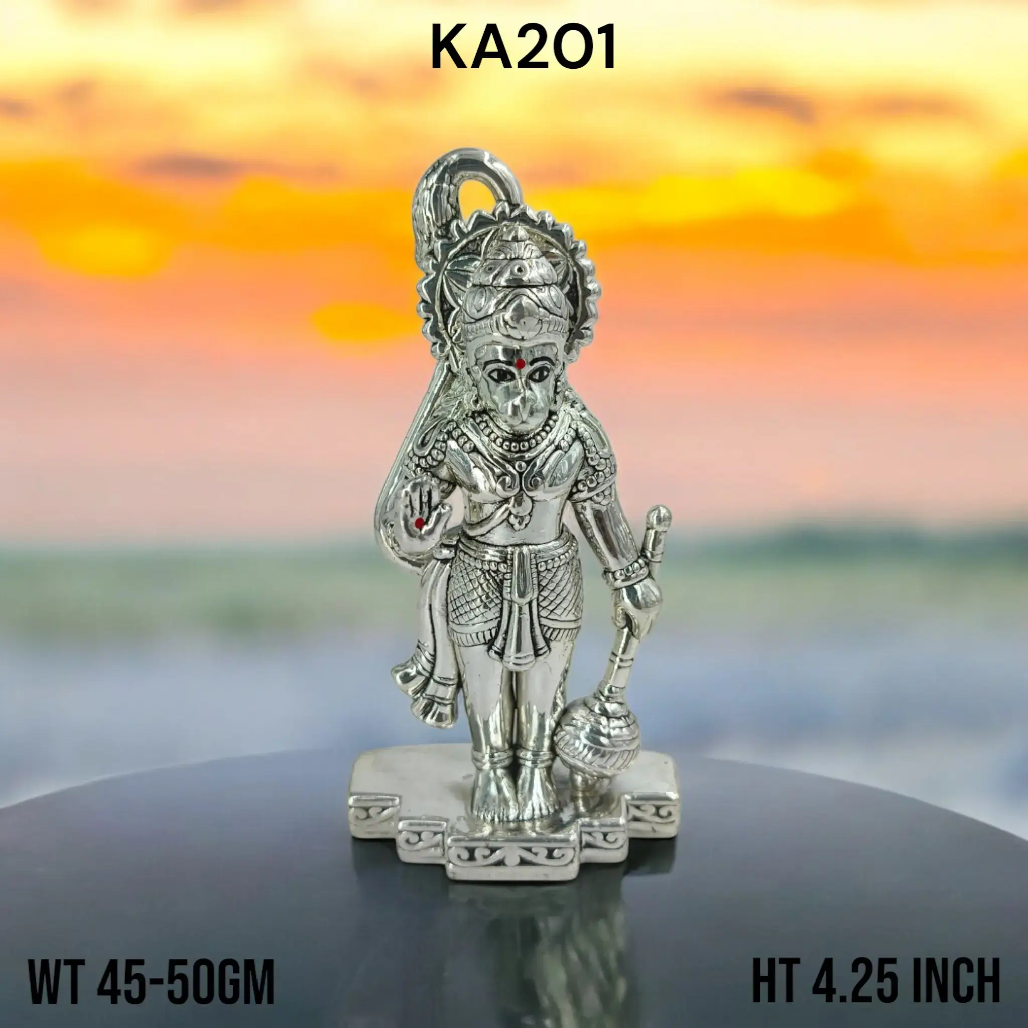 999 Silver Standing Hanumanji