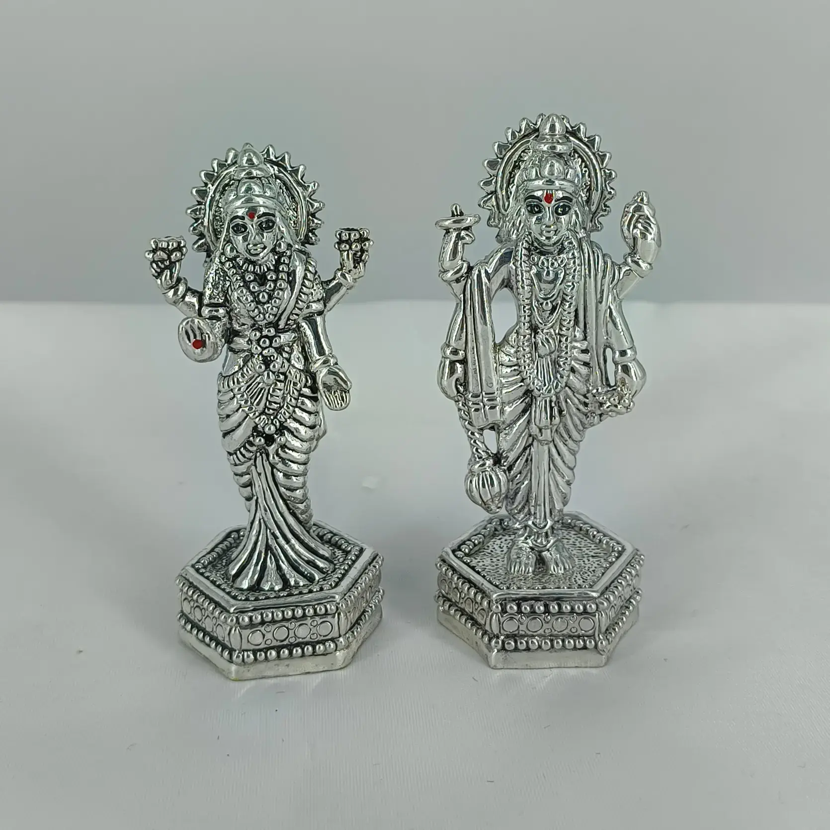 999 Silver Standing Vishnu Laxmi