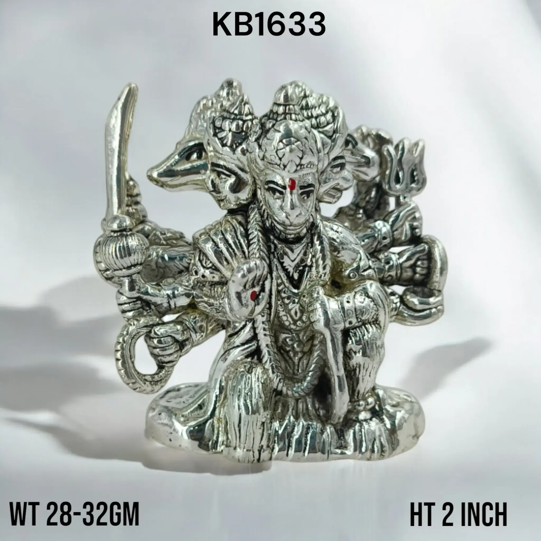 999 Silver Panchmukhi Hanuman