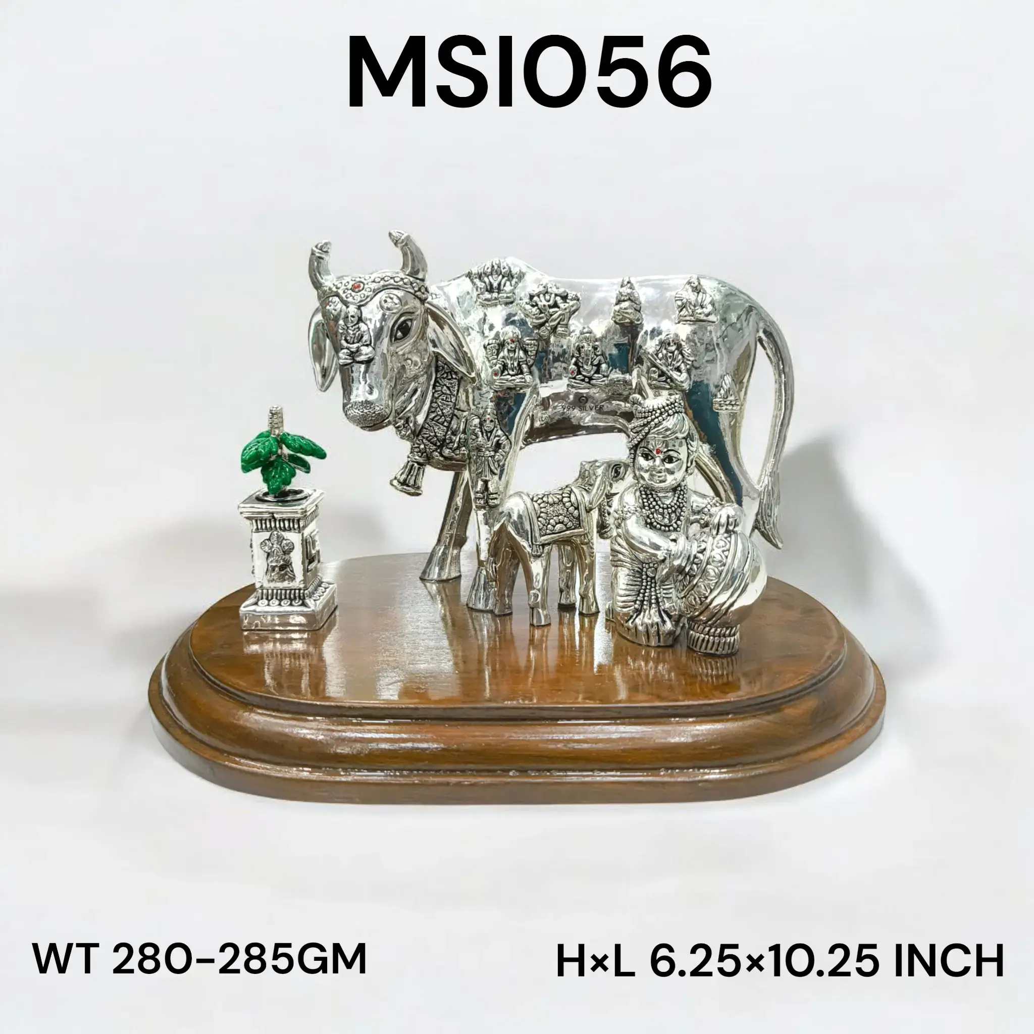 999 Silver Cow With Tulsi & M.Gopal