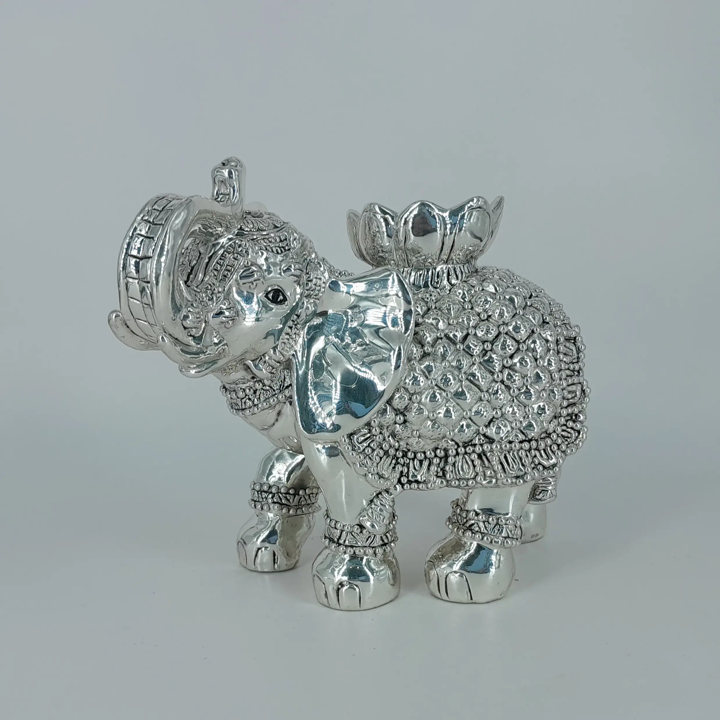 999 Silver Elephant With Deepak