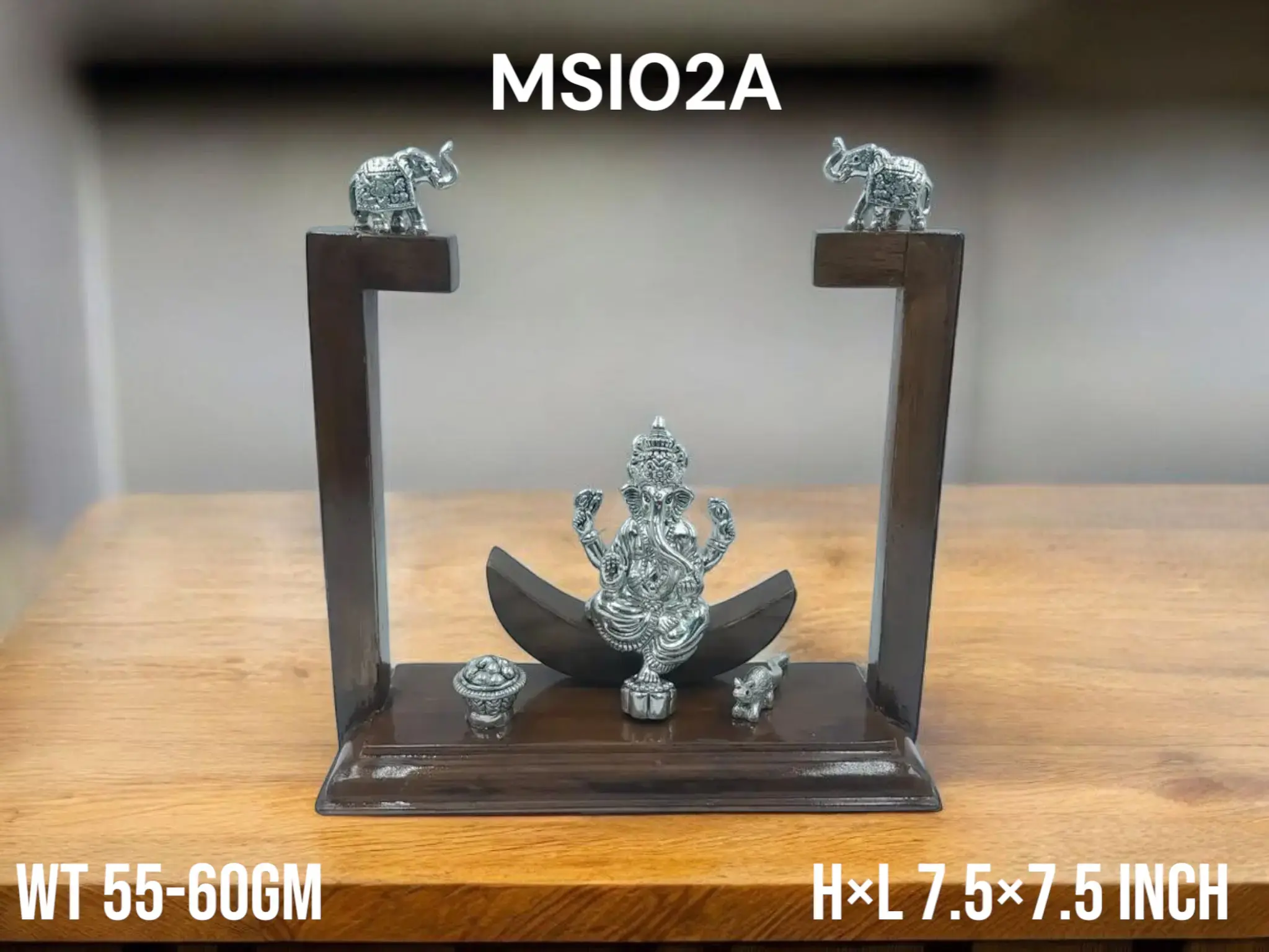 999 Silver Ganesh With Elephant
