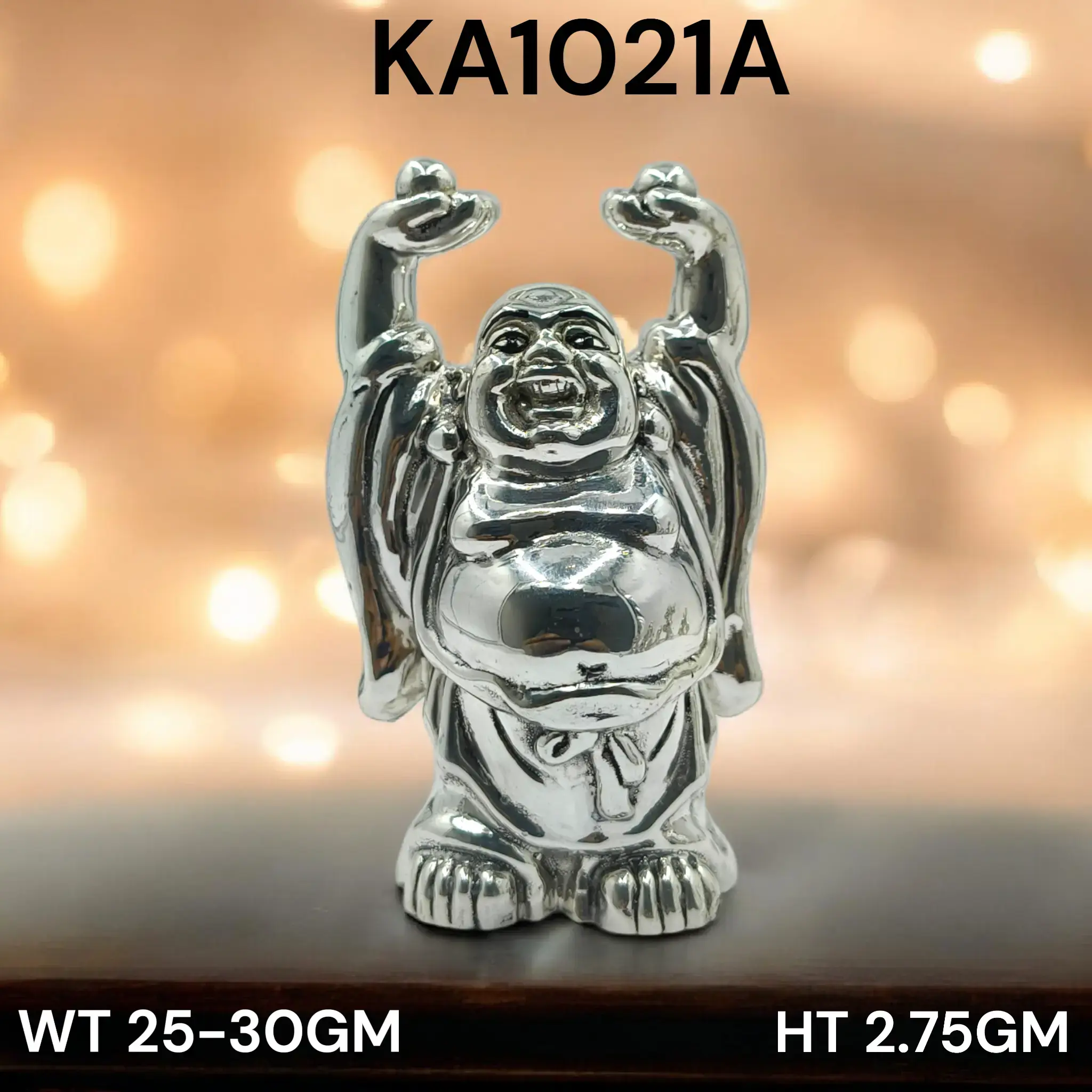 999 Silver Laughing Buddha 32