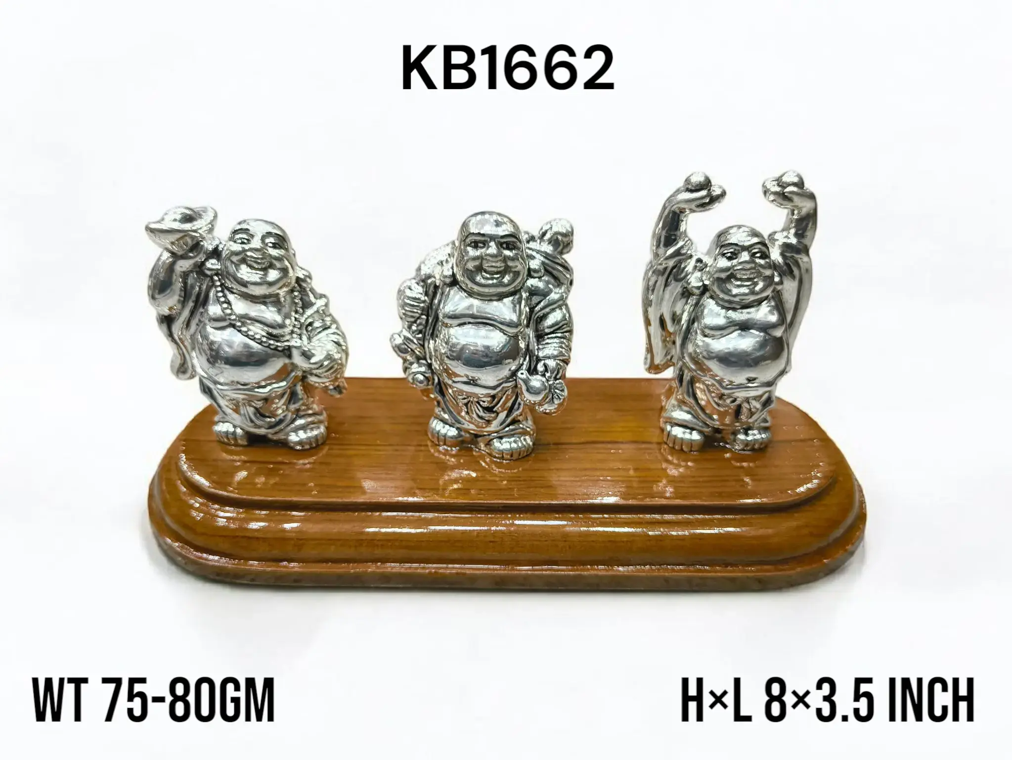 999 Silver Laughing Budhha