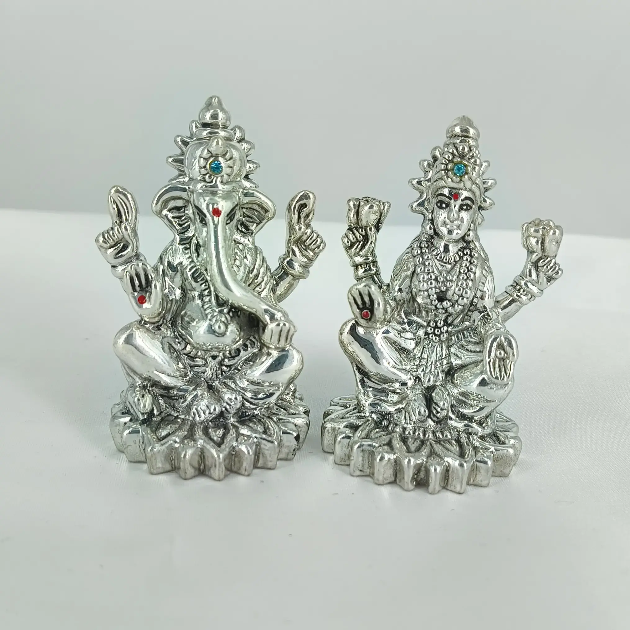 999 Silver Laxmi Ganesh Pair