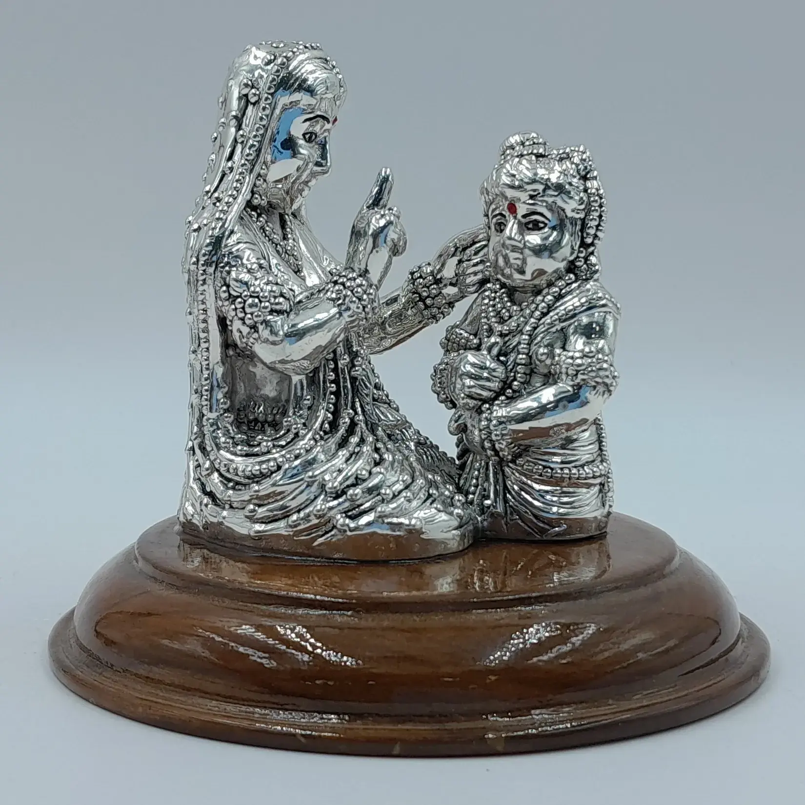 999 Silver Lord Krishna With Mata Yashoda
