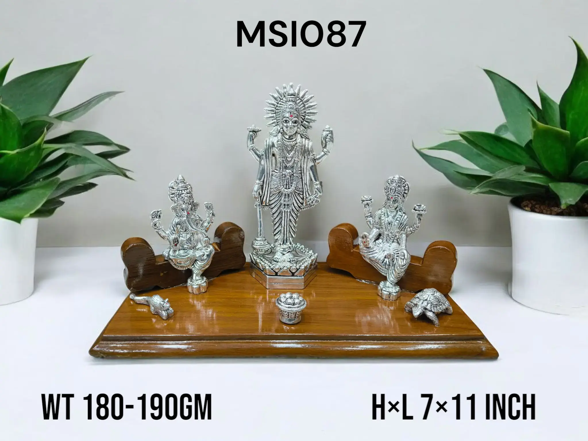 999 Silver Vishnu Laxmi Ganesh