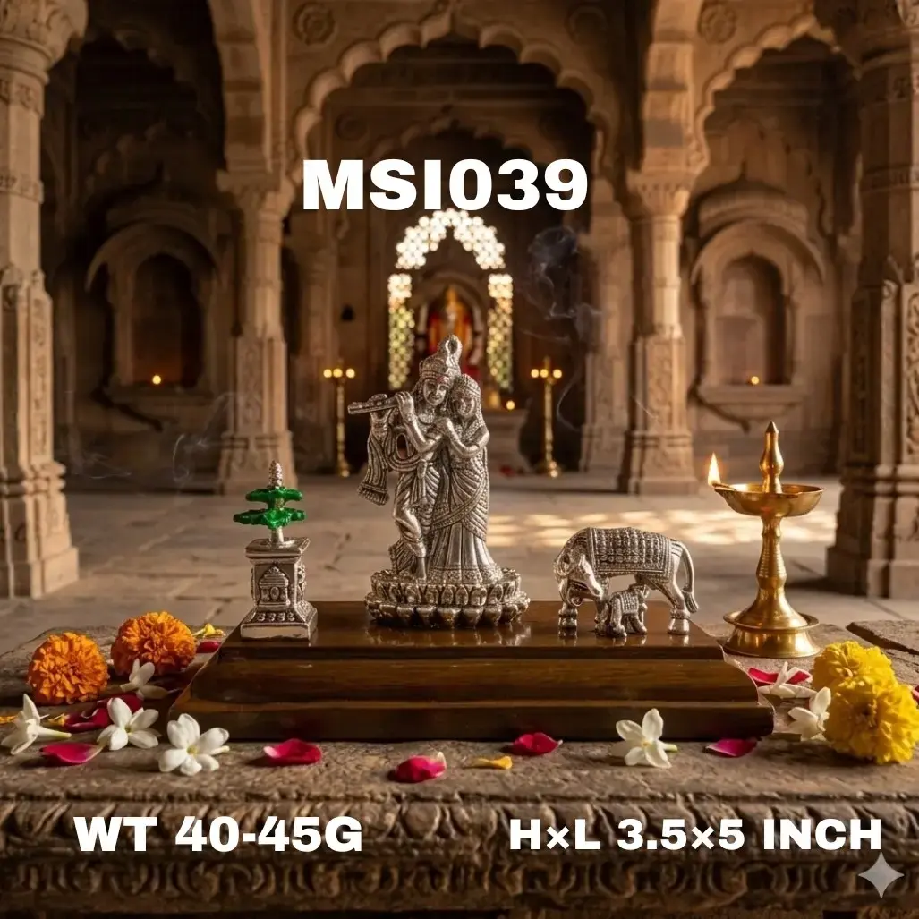999 Silver RK with cow & tulsi 40g