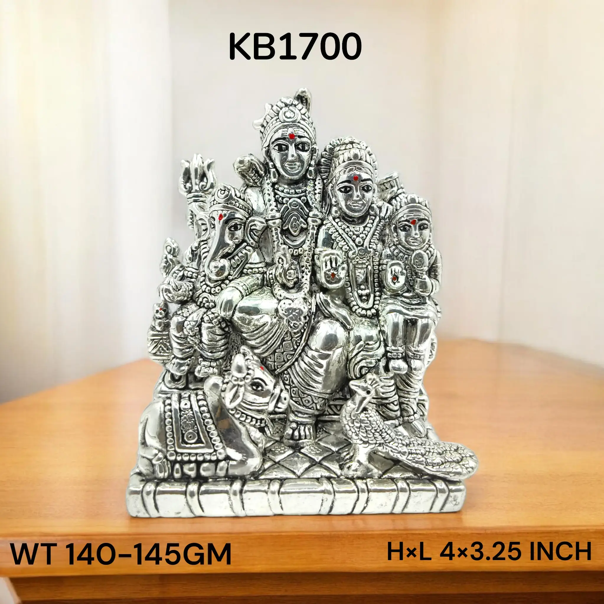 999 Silver Shivparivar Idol