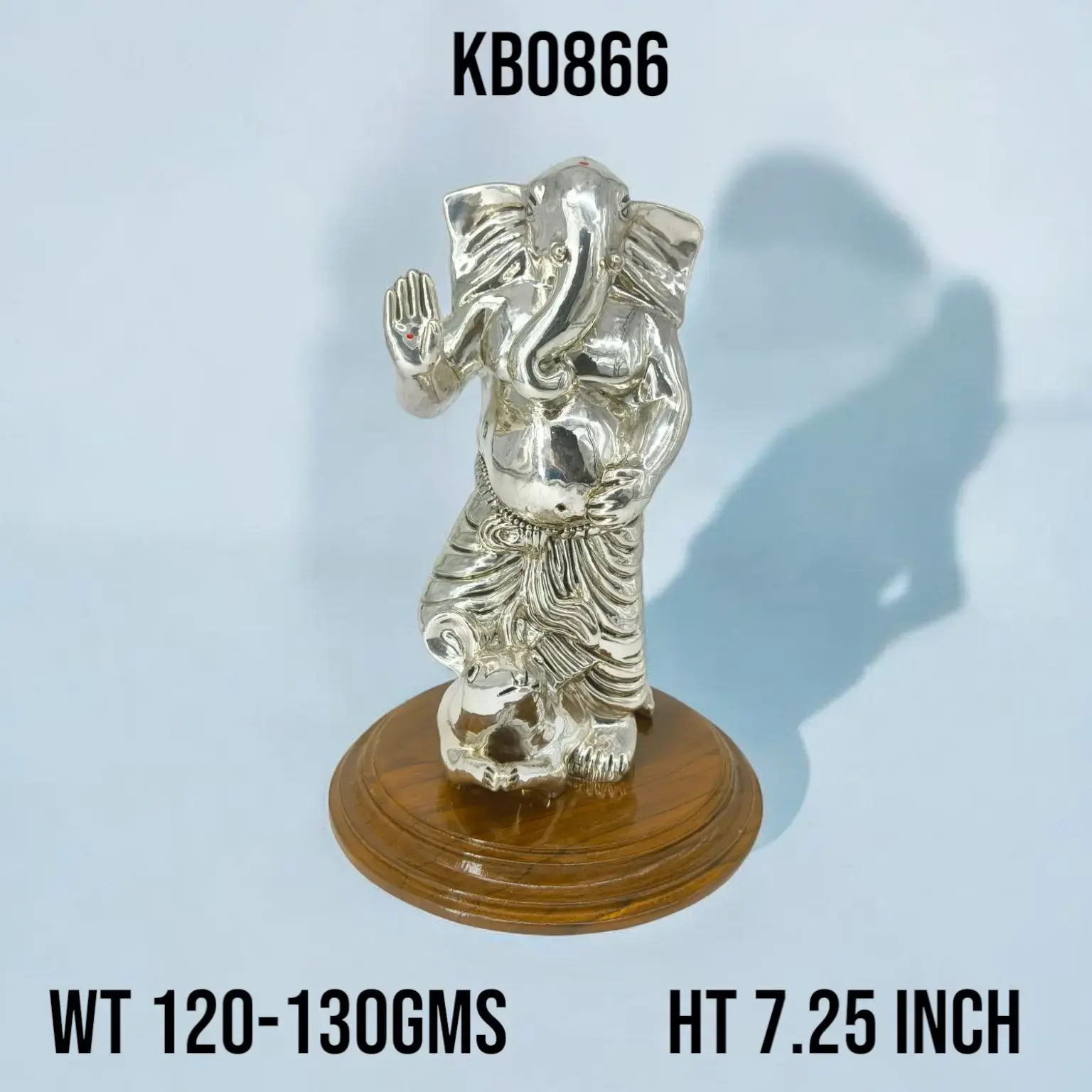 999 Silver Standing Ganesh