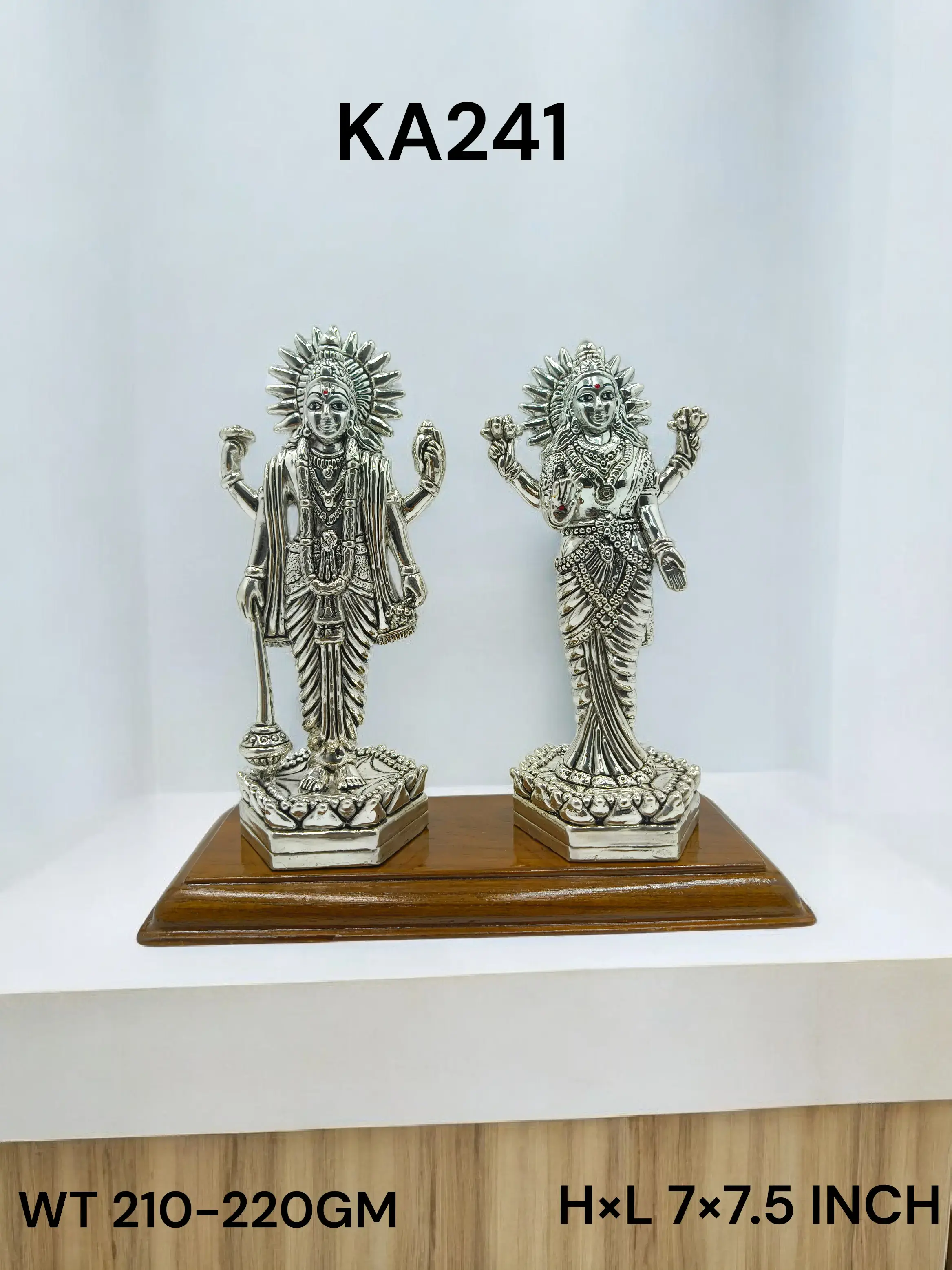 999 Silver Standing Vishnu Laxmi