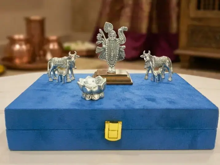 999 Silver Srinath ji Cow And Katori