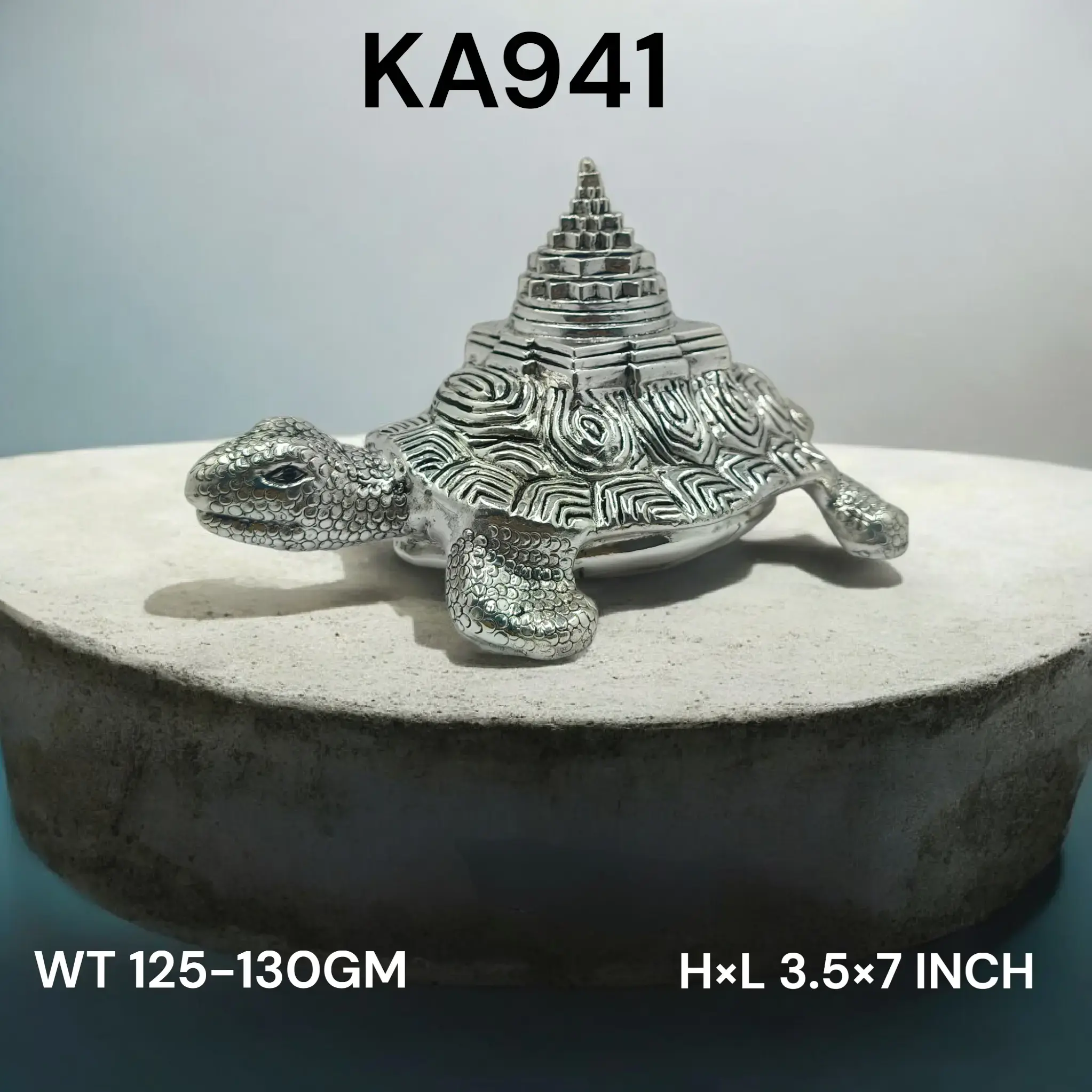 999 Silver Tortoise With Shriyantra